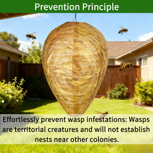 Großhandel Outdoor Garten Wasserdichte Gelbe Wespenfalle Deko aus Feststoffpapier zur Bekämpfung von Hornissen & Bienen - Product Image 6