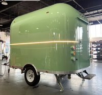 Remorque alimentaire mobile à 4 roues en acier inoxydable avec four, friteuse, table vapeur, pour restauration commerciale, personnalisable, pour snacks et bière