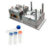 Service de moulage par injection OEM ODM pour tubes centrifuges à fond conique et bouchon à vis, 100K, pour salle blanche, consommable médical