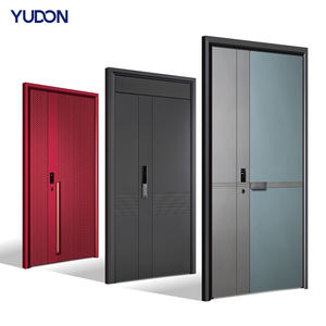 Porte d'entrée YUDON en alliage de zinc avec système pivotant pour portes extérieures modernes et portes d'entrée peu encombrantes à ouverture unique - Product Image 1