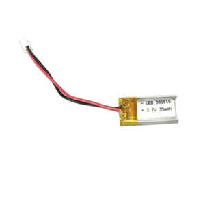 Rechargeable lithium ion battery 381018 3.7 V 35 mAh smallest lipo battery - Product Image 4