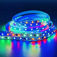 Bande LED flexible adressable programmable DMX, couleur de rêve, RGBIC Ws2811 Ws2812b DC 12V 24V SMD5050 60leds/m 10mm 5m/rouleau
