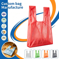 Sac de rangement en maille mate personnalisé, sac cadeau transparent, emballage pour jouets en peluche, sac en maille anti-poussière, léger, écologique, portable, lavable