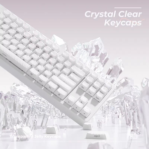 Crystal Clear Keycaps Compatible With MX Cross Switch Mechanical <b>Keyboard</b> And Magnetic Axis <b>Keyboard</b> Key <b>Caps</b> - Product Image 2