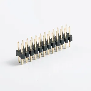 2.54mm pitch H2.5mm dual row 2pin 20pin 80pin straight pin connector header custom connector