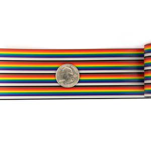 Câble plat en cuivre 40 broches Risingsaplings, ruban arc-en-ciel, pas de 1,27 mm, FFC/FPC pour connecteur Dupont JTAG ISP 2,54 mm IDC - Product Image 5