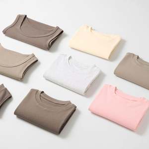 Camiseta Ajustada para Mujer, de Alta Calidad, Tejido de Algodón y Spandex, Anti-Pilling, Transpirable, Estilo Casual, Temporada de Verano, 3D - Product Image 4