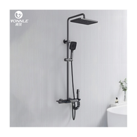 Conjunto de Ducha Inteligente de Cobre con Temperatura Constante y Pantalla Digital, Ducha Presurizada Tipo Portaaviones para Baño