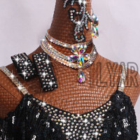 Robe de danse latine à franges rouges pour femmes, robe de compétition, strass, bretelles spaghetti, salsa, costume de danse professionnel