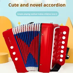 <span class=keywords><strong>Mini</strong></span> <span class=keywords><strong>accordéon</strong></span> diatonique éducatif pour enfants avec 7 touches Instrument de musique en plastique OEM Marque Modèle SYQ-dz03 - Product Image 3