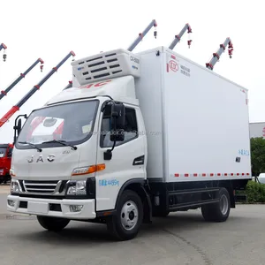 China Jac 4X2 Kleine 15cbm 20cbm 25cbm Transport Bevroren Voedsel Vers Fruit Groenten Koelkast Vrachtwagen Te Koop