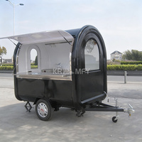 Kiosque de cuisine mobile complet, mini chariot à desserts, remorque à café, camion de restauration pour boulangerie, bubble tea, snack et crème glacée en fibre de verre