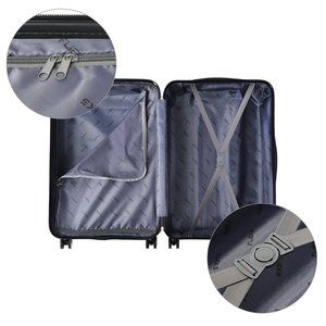 Valise trolley en ABS avec serrure à combinaison et fermeture éclair, unisexe, 28 pouces, bagage de voyage - Product Image 4
