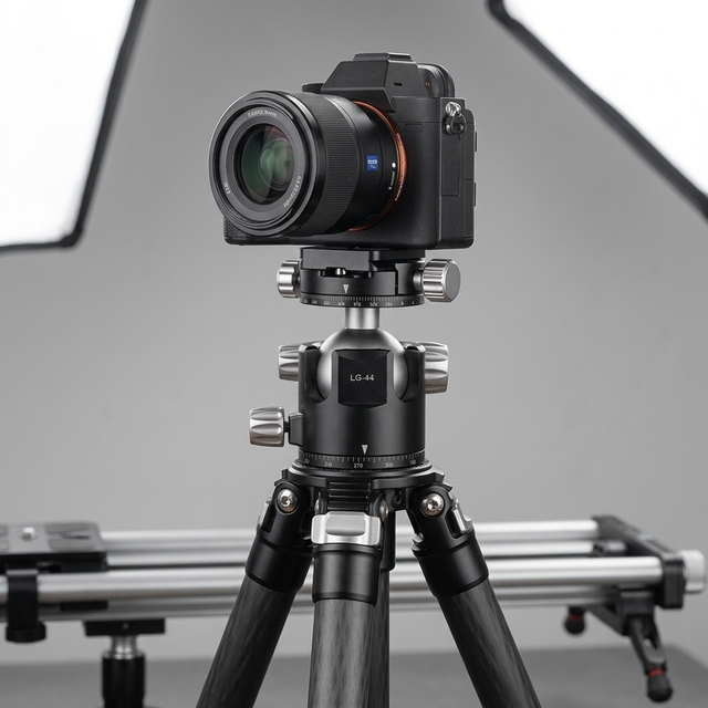 Kinfuto Best Seller Professional Aluminum Mini Tripod Ball Head Double Panoramic Low Gravity Camera Accessories Model LG44 20kg