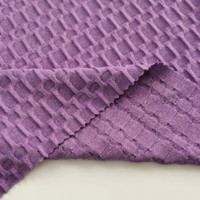 Nouveauté 2026 : Tissu jacquard noir DTY brossé double face pour vêtements de yoga