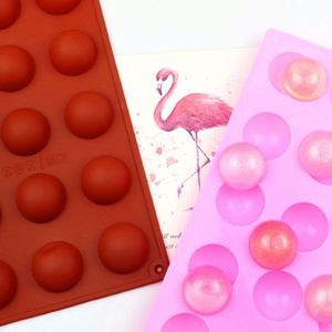 Molde de Silicona Ecológico para Chocolate con 15 Cavidades en Forma de Bola, Tamaño Pequeño, para Hacer Dulces y Resina en Casa, OEM/ODM - Product Image 1