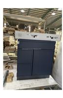 Shaker modulaire en bois massif moderne de luxe en usine du Vietnam Armoires de cuisine avec îlot Dtc Matériel pour meubles de cuisine