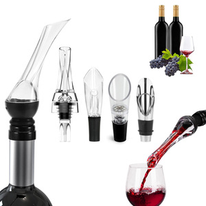 อุปกรณ์เสริมบาร์สำหรับของขวัญทางธุรกิจ อุปกรณ์ในครัวเรือนทันสมัย พกพาสะดวก ทำจากพลาสติก ABS+ซิลิโคน รูปทรงนกอินทรี ที่รินไวน์แดงพร้อมตัวเติมอากาศ - Product Image 1