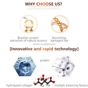 חלבון ברזילאי מרפא נוסחה חדשה טיפול שיער יישור שיער מבריק טיפול מזין שיער פגום - Product Image 4
