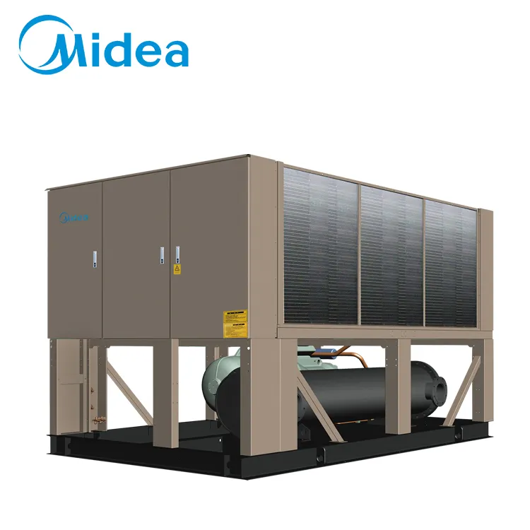 Midea luchtkoeler 800kw 산업 에어컨 냉각 물 나사 냉각장치 hvac 기계 쿨러 유닛