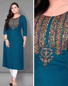 Produit de vêtement indien et pakistanais Rayon Kurti - Product Image 3