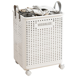 GREENSIDE <strong>Large</strong> Capacity Foldable <strong>Laundry</strong> Basket Easy Storage Dirty Clothes Washing <strong>Laundry</strong> <strong>Hamper</strong> with Convenient Wheel - Product Image 2