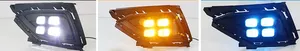 Gobison Alta Qualidade LED Luzes Diurnas Luzes de Nevoeiro Turn Signal Para Volkswagen VW Jetta 2016-2018 Luz de Nevoeiro