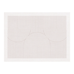 Alfombra de cachemira superfina Hengai, rectangular, con diseño moderno y abstracto, resistente a las manchas, para dormitorio y sala de estar. - Product Image 3