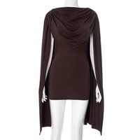 Robes décontractées pour femmes Viviblook Q25DS070, nouvelle robe de soirée sexy à col rond sans manches, coupe ajustée