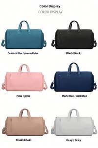 Bolsa de Viaje de Nailon Ligera de Alta Gama, Venta al por Mayor de Fábrica, Maleta Plegable Impermeable y Moderna con Asa Suave y Cierre de Cremallera - Product Image 6