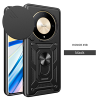 Étui de téléphone BAILI Factory Armor Slide Window Push Full Camera Lens Protection Ring Stand pour Huawei Honor Magic 6 Lite X9B