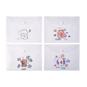 แฟ้มใสลายการ์ตูนน่ารัก ขนาด A4 สำหรับเก็บเอกสาร วัสดุ PP เรียบง่าย เหมาะสำหรับจัดระเบียบเครื่องเขียนและเอกสารเรียน - Product Image 5