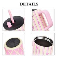 RTS en Stock, 1300ml, acero inoxidable, impresión 3D, vaso colorido, vaso al vacío, taza de viaje, taza de café con tapa