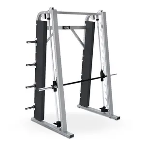 Peralatan kebugaran komersial pelatih Gym mesin Smith multifungsi & penarik otot & baris rendah