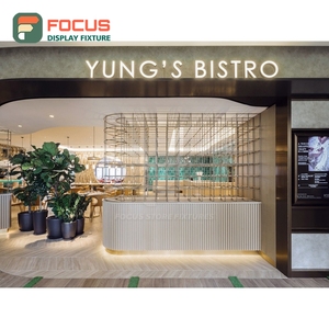 Exhibidor de Productos de Café Personalizado, Acabado en Nogal Negro, Área de Exhibición de Accesorios, Exhibidor de Café para Tienda - Product Image 6