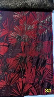 Kain Brokat Jacquard Bunga Metalik 207gsm 100% Poliester Dua Sisi, Desain Khusus untuk Gaun Pernikahan