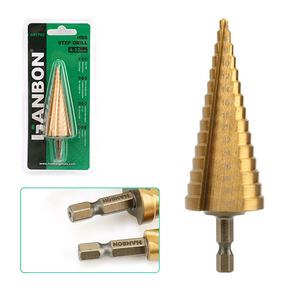 HSS 4-32mm 스텝 드릴 비트 피리 엣지 스텝 코어 드릴 비트 목재 금속 드릴링용 트라이앵글 생크포함 - Product Image 1