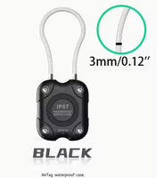Cubierta protectora de material TPU + PC para AirTag Locator Tracker para niños Mascotas Perros Equipaje