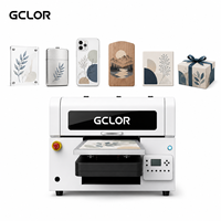 Impresora UV Plana GCLOR A3 con Cabezal XP600 de 2 Cabezales, 300*500mm, Tinta Blanca, Barniz, Grabado en Relieve, Impresión en Cuero, Fundas para Teléfonos, Vasos, Acrílico