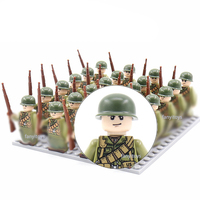Mini Soldats WW2 Figurines Militaires Blocs de Construction Armée Allemande Américaine Britannique Briques Jouets pour Enfants