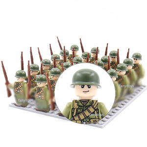 Mini Soldats WW2 Figurines Militaires Blocs de Construction Armée Allemande Américaine Britannique Briques Jouets pour Enfants - Product Image 3