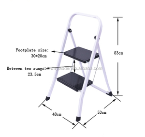 ความปลอดภัยเหล็ก <span class=keywords><strong>2</strong></span> <span class=keywords><strong>ชั้น</strong></span>ขั้นตอนกว้างพับแบบพกพา<span class=keywords><strong>บันได</strong></span>ขั้นตอนสตูลความปลอดภัยในร่ม - Product Image 2