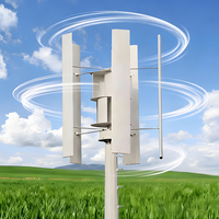Éolienne à axe vertical (VAWT) série VH à haut rendement et faible bruit pour la production d'énergie renouvelable résidentielle et commerciale