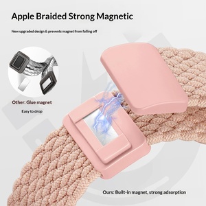 Bracelet de sport en nylon compatible avec IWatch SE Ultra 2, bracelet de montre à fermeture à pression, bracelet de remplacement au design officiel pour l'escalade et l'usage quotidien - Product Image 4