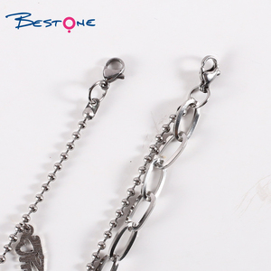 Chaîne en acier inoxydable 304 de haute qualité Style HipHop Bracelet à breloques de mode Bracelets - Product Image 6