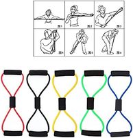 Silicona 8 Fitness Workout Banda de resistencia para brazo Espalda Hombro Ejercicio Equipo de fisioterapia