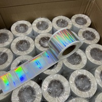 Vente directe d'usine, autocollants holographiques rectangulaires, vinyle PET, étiquettes de sécurité VOID, rouleaux, 30*20mm*1000 pièces, imperméables