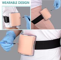 Almohadilla de Práctica de Inyección de Silicona con Simulación de Piel Humana para Enfermeras, Modelo de Almohadilla de Entrenamiento de Inyección IV, Almohadillas de Práctica Médica para Sutura