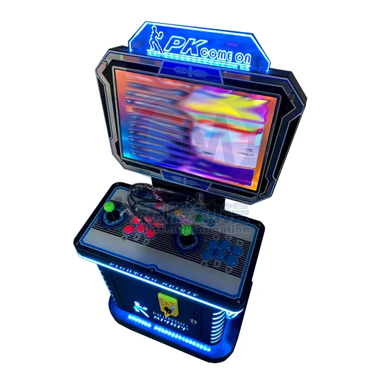Pantalla plegable de 20 ", caja de Arcade vertical de Metal, máquina de videojuegos de lucha con 2200 Juegos Retro
