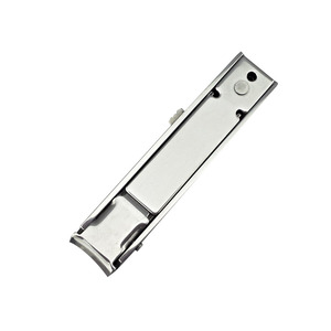 Cortauñas plegable mini portátil con diseño de bloqueo para evitar apertura accidental; herramienta de cuidado de uñas tipo llavero. - Product Image 5